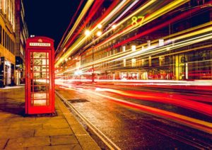 red telephone box london