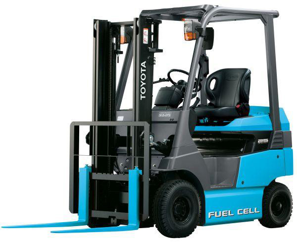 toyota fuel cell forklift truck