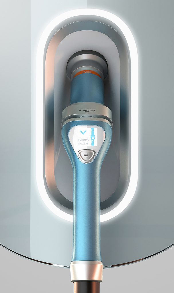 Ergonomic nozzle of Shell H2 Dispenser Concept_ by Designworks
