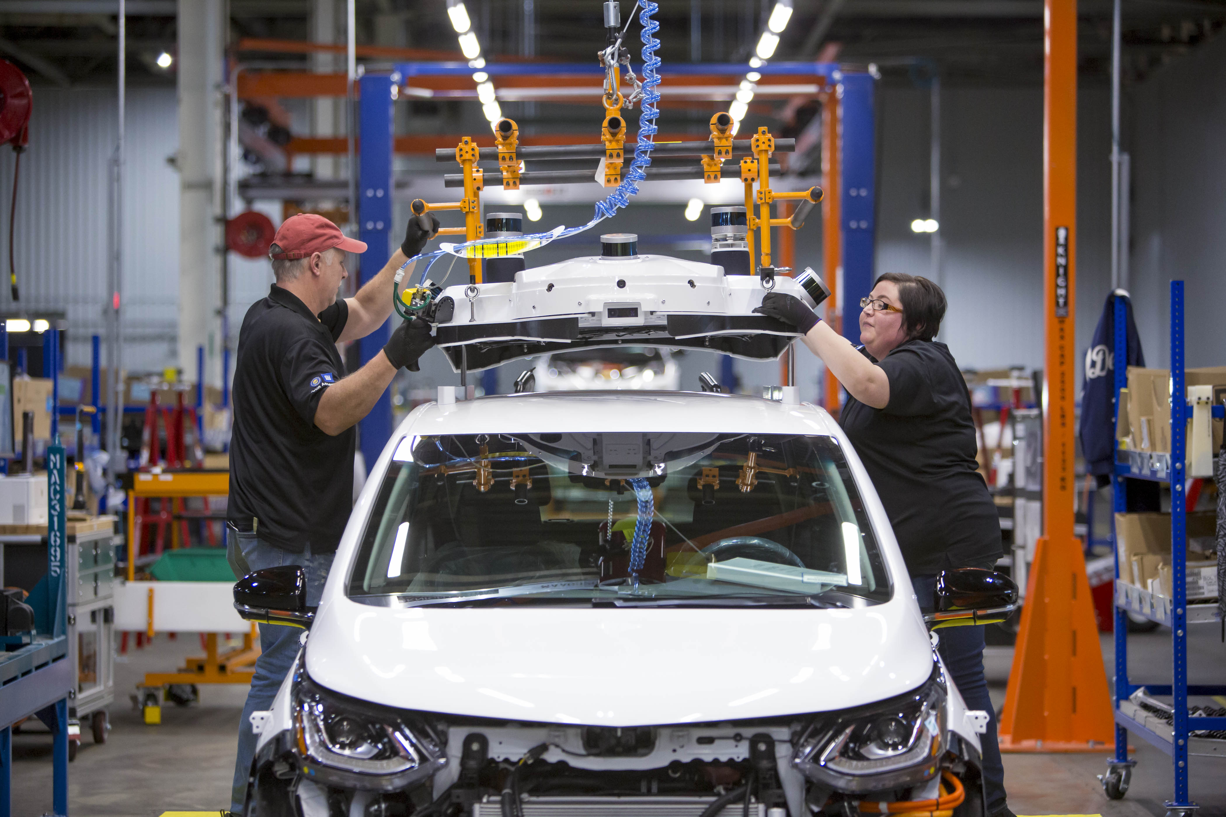 Chevrolet Bolt EV autonomous test vehicles are assembled at GM