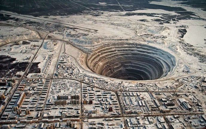 open pit lithium mine