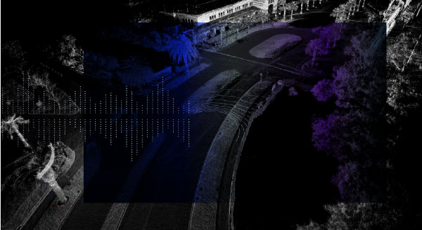 Santa Clara, augmented lidar image, courtesy of DiBotics
