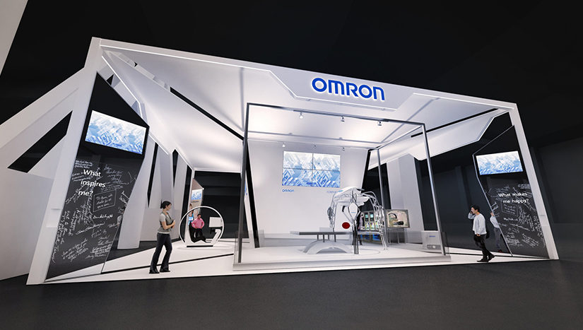 Prototype of Omron’s stand at CES
