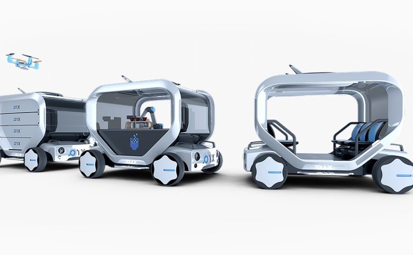 Pix unveils autonomous car which also functions as a coffee machine