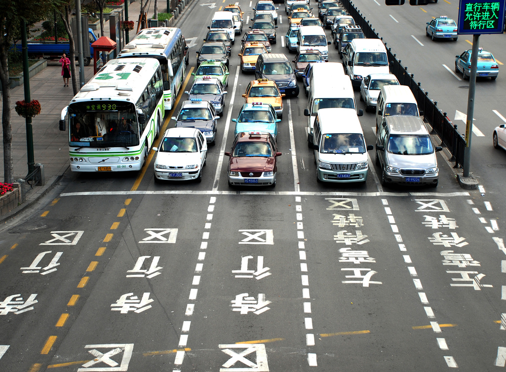 road traffic in china