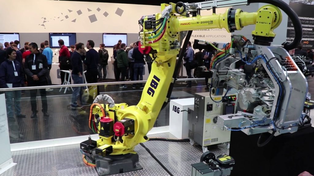 robot at hannover messe