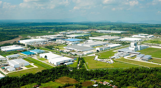 Aerial view of the First Philippine Industrial Park in Santo Tomas, Batangas