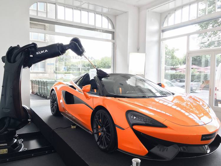 Kuka collaborates with architecture organisation and supercar maker McLaren on art project