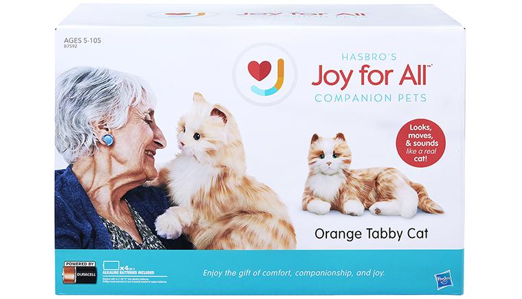Joy For All Black & White Robotic Comfort & Companion Cat for People Ages 5-105 