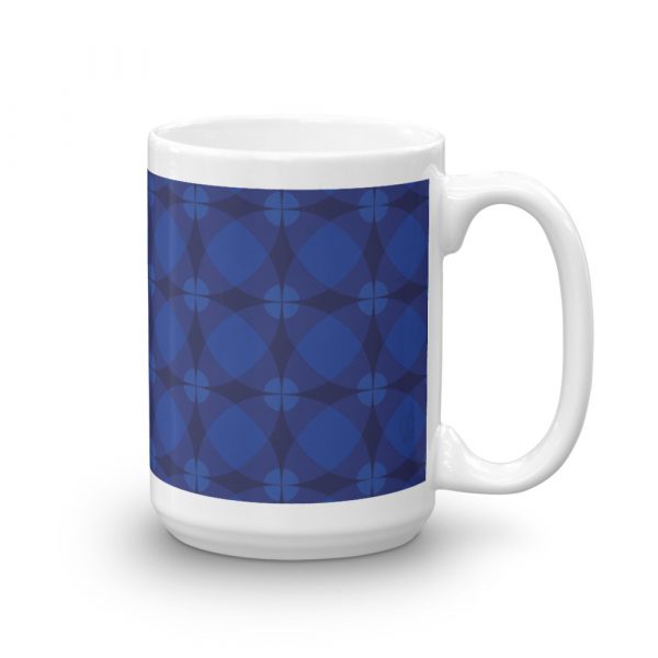 Blue Geometry Mug