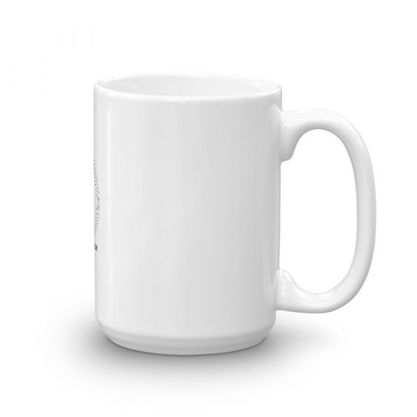 Coffee mug with Geometry Design logo