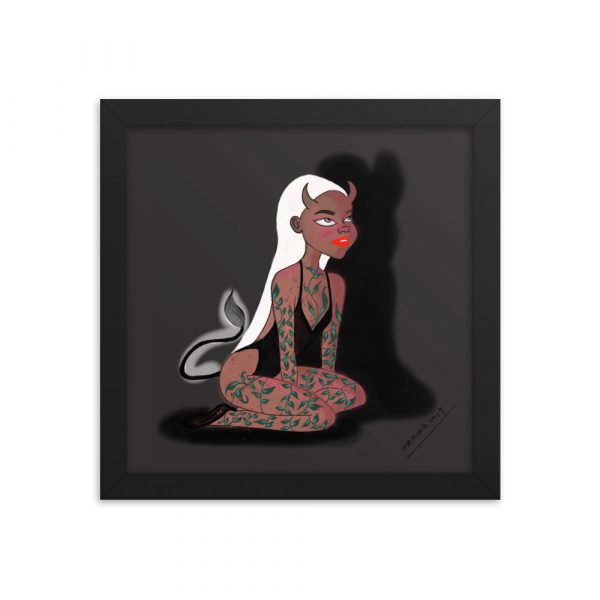 Framed photo paper poster: ‘Taurus Lady’