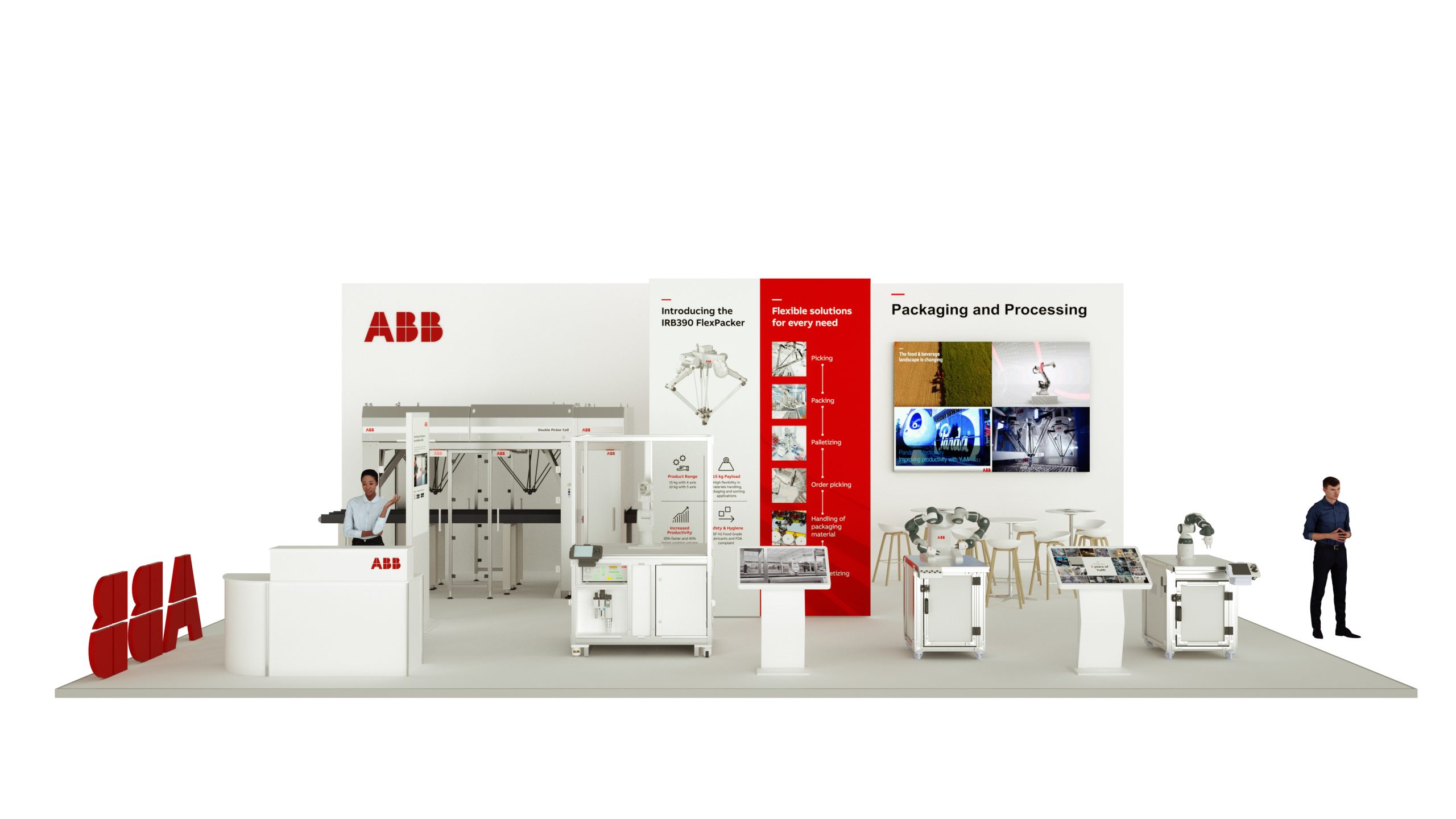 ABB processing and packaging robots showcased in virtual exhibition stand