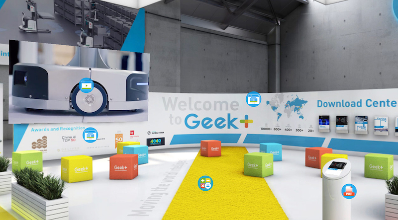 Geek+ launches new virtual booth