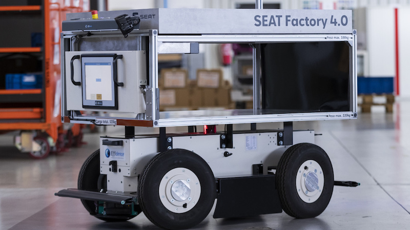 SEAT introduces Effidence autonomous mobile robots at Martorell, Spain plant