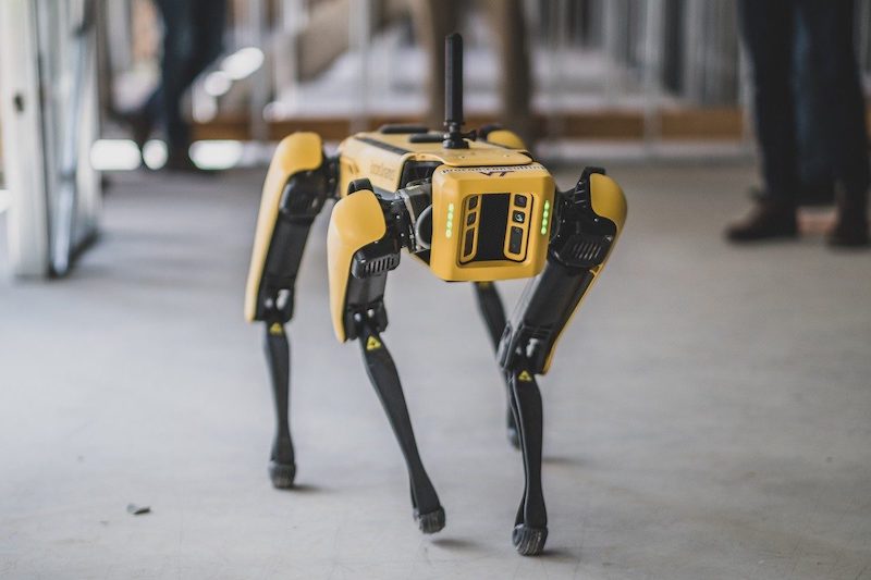 hærge Samle påske Boston Dynamics robot dog used to inspect construction work at Virginia Tech