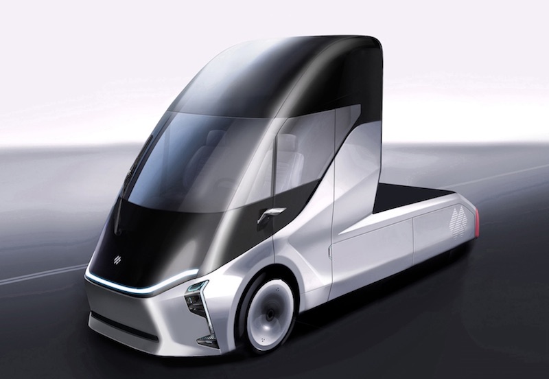 Baidu DeepWay unveils autonomous truck