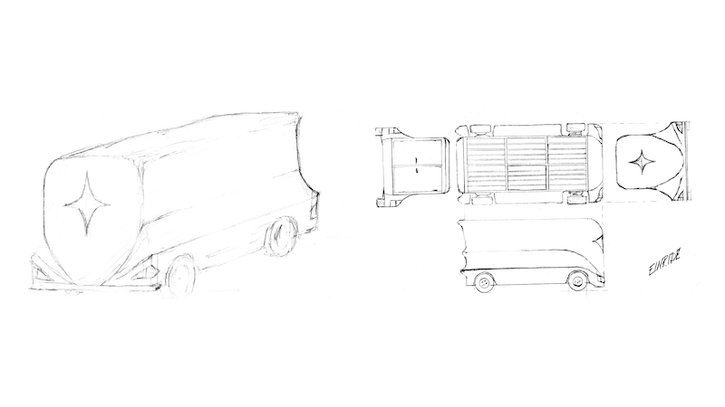 Einride completes auction for first design sketch of its autonomous truck
