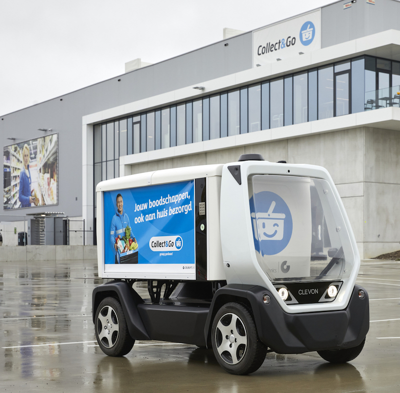 Colruyt tests Clevon’s unmanned vehicle in Belgium for shopping deliveries