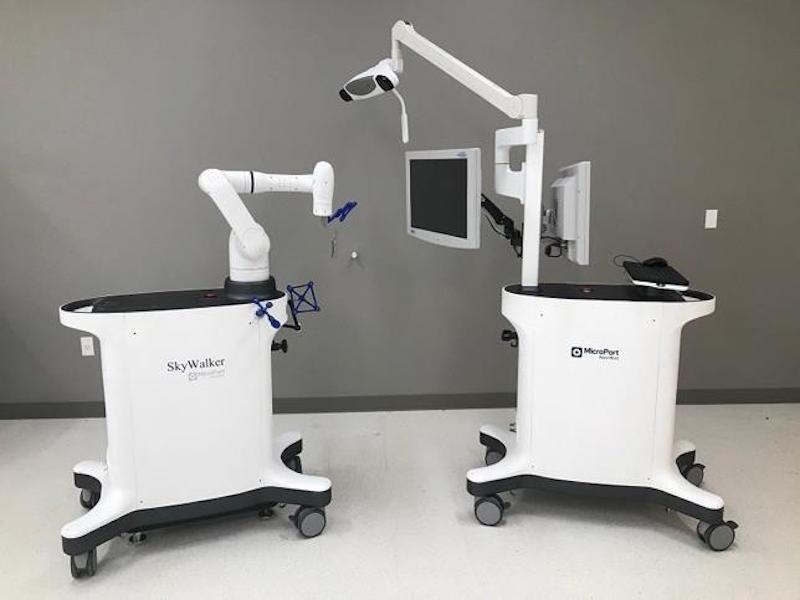 MicroPort MedBot NaviBot completes first clinical use of Skywalker surgical robot