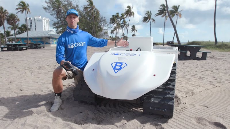 4Ocean robot cleans up Florida beach as part of startup’s mission to clean up the world’s oceans