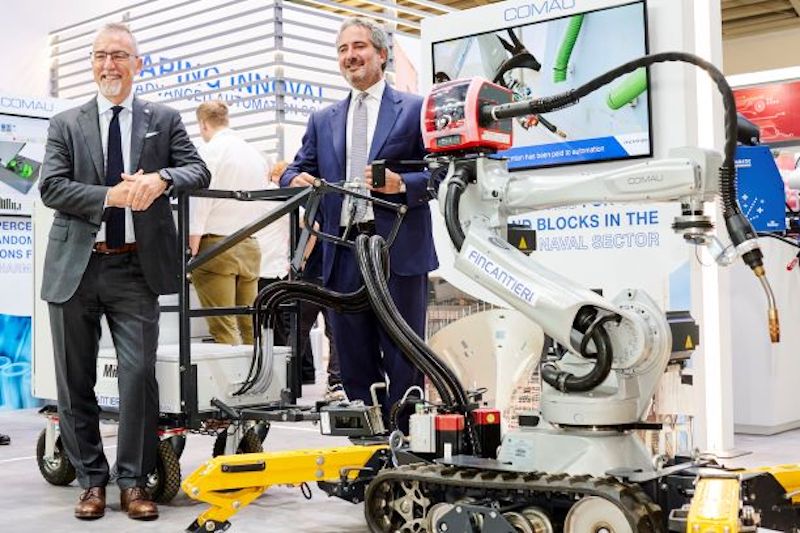 Comau and Fincantieri unveil ‘first’ mobile robot shipbuilding system