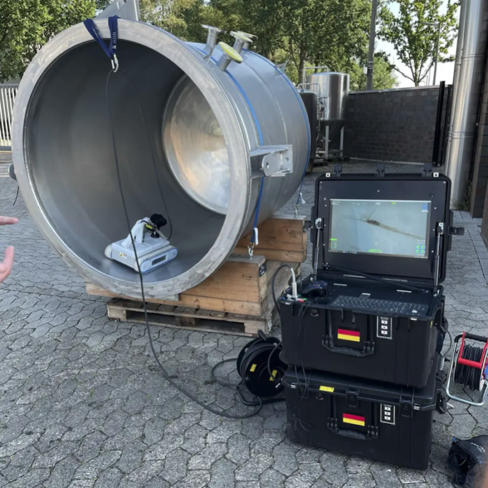 Tank Inspection Using Robotic Scanner Robotic crack detection transforms inspection of stainless steel tanks