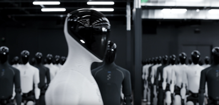 Robot With Ramp Figure ramps humanoid robot production from one per day to one per hour