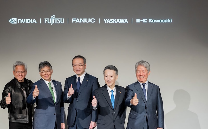 Fujitsu, Fanuc, Yaskawa ve Kawasaki ile birlikte Nvidia teknolojisini kullanarak fiziksel yapay zekayı ilerletiyor.